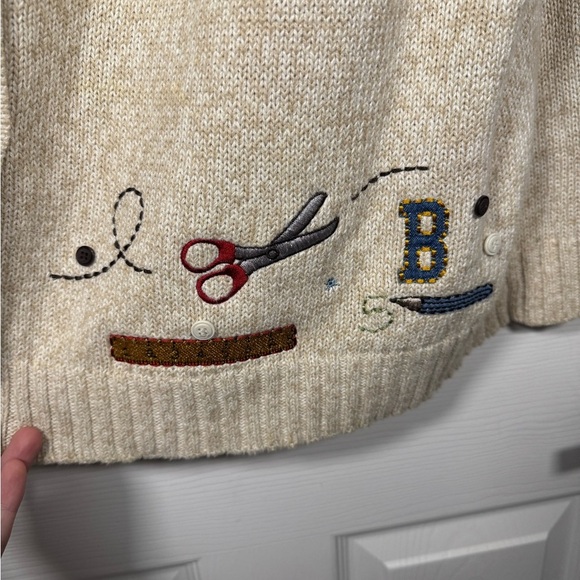 VTG Christoper Banks Hand Embroidered Novelty Teachercore Sweater Vest Size 2x - Picture 3 of 7